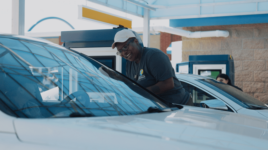 Tsunami Express Car Wash Happy, Smiling Employee